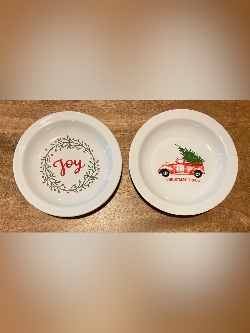 Winter Wonder Lane Christmas/ Holiday Ceramic Appetizer Plates